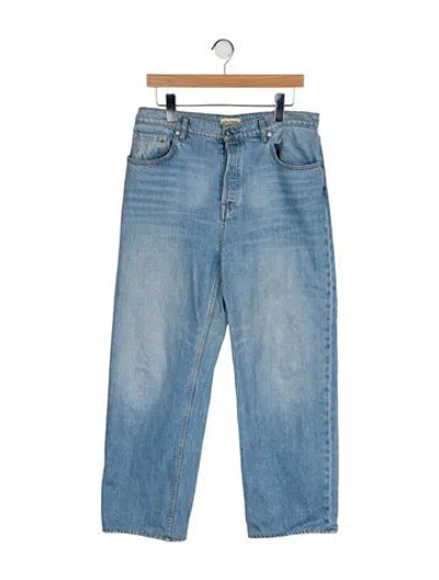 Pre-owned Grlfrnd High-rise Wide Leg Jeans In Blue