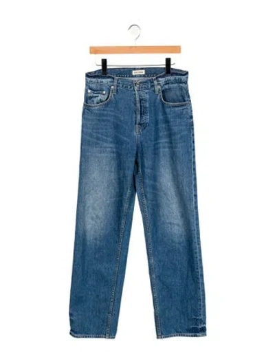 Pre-owned Grlfrnd High-rise Wide Leg Jeans In Blue