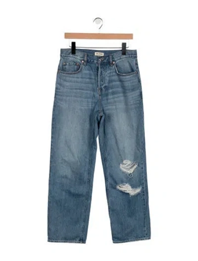 Pre-owned Grlfrnd High-rise Wide Leg Jeans In Blue