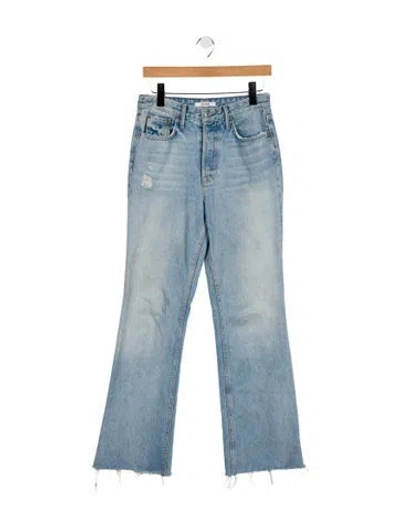 Pre-owned Grlfrnd High-rise Wide Leg Jeans In Blue