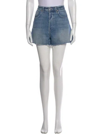 Pre-owned Grlfrnd High-rise Wide Leg Jeans In Blue