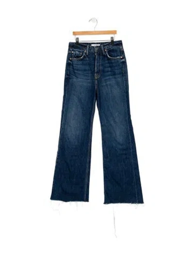 Pre-owned Grlfrnd High-rise Wide Leg Jeans In Blue