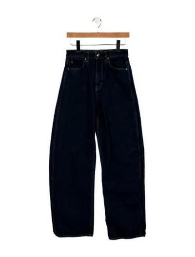 Pre-owned Grlfrnd High-rise Wide Leg Jeans In Blue