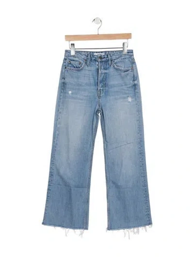 Pre-owned Grlfrnd High-rise Wide Leg Jeans In Blue