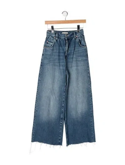 Pre-owned Grlfrnd High-rise Wide Leg Jeans In Blue