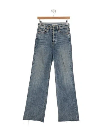 Pre-owned Grlfrnd High-rise Wide Leg Jeans In Blue