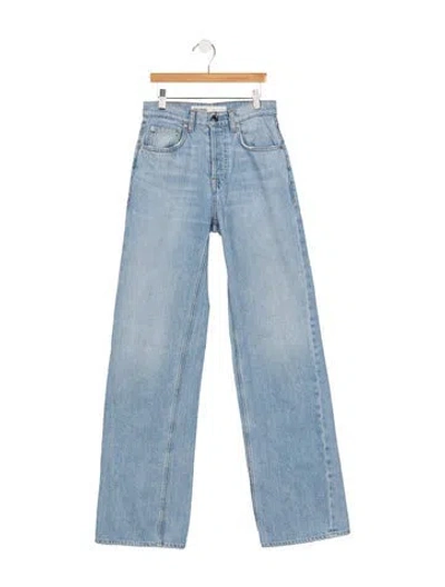 Pre-owned Grlfrnd High-rise Wide Leg Jeans In Blue