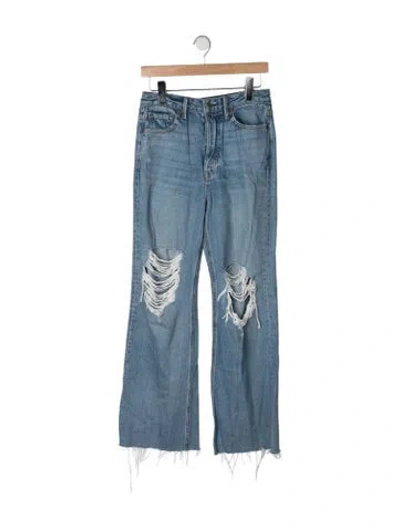 Pre-owned Grlfrnd High-rise Wide Leg Jeans In Blue
