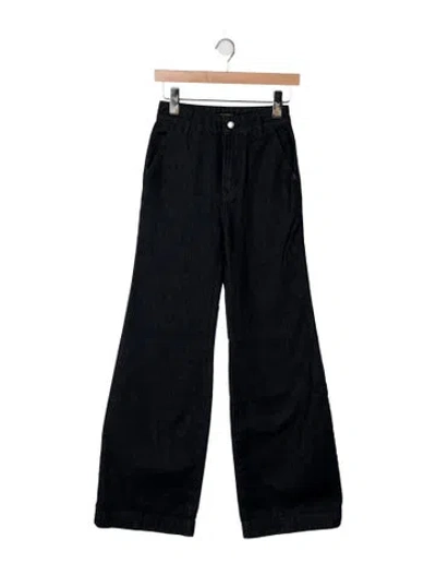 Pre-owned Grlfrnd High-rise Wide Leg Jeans In Blue