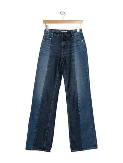 Pre-owned Grlfrnd High-rise Wide Leg Jeans In Blue
