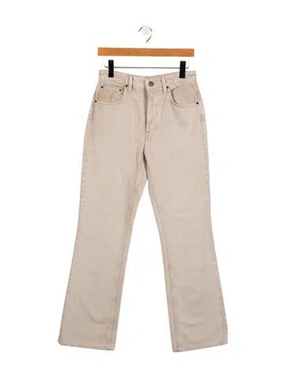 Pre-owned Grlfrnd High-rise Wide Leg Jeans In Gray