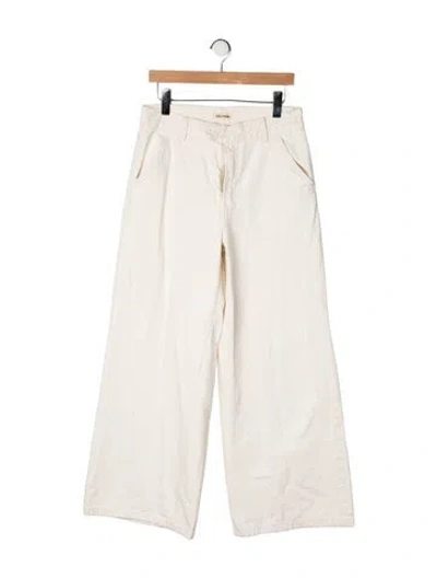 Pre-owned Grlfrnd High-rise Wide Leg Jeans In Neutrals