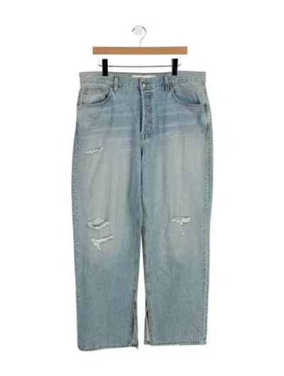 Pre-owned Grlfrnd High-rise Wide Leg Jeans W/ Tags In Blue