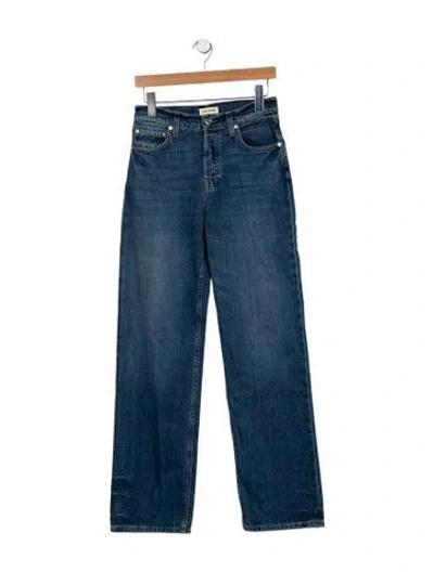 Pre-owned Grlfrnd High-rise Wide Leg Jeans W/ Tags In Blue