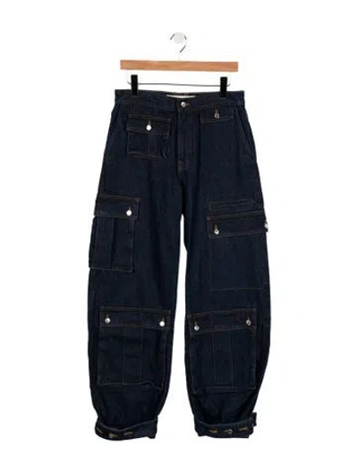 Pre-owned Grlfrnd High-rise Wide Leg Jeans W/ Tags In Blue