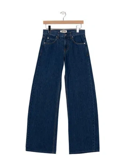 Pre-owned Grlfrnd High-rise Wide Leg Jeans W/ Tags In Blue