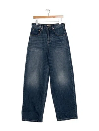 Pre-owned Grlfrnd High-rise Wide Leg Jeans W/ Tags In Blue