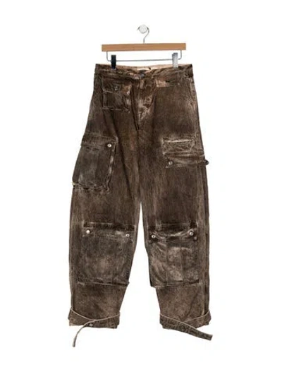 Pre-owned Grlfrnd High-rise Wide Leg Jeans W/ Tags In Brown