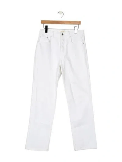 Pre-owned Grlfrnd High-rise Wide Leg Jeans In White