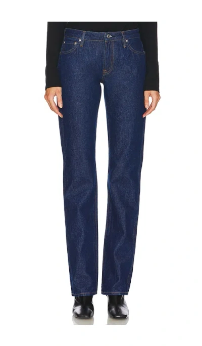 Grlfrnd Isabel Low Rise Straight Jeans In Franklin