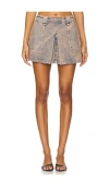 Grlfrnd Ivy Pleated Mini Skirt In Calico