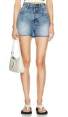 Grlfrnd Jules Super High Rise Vintage Short In Blue