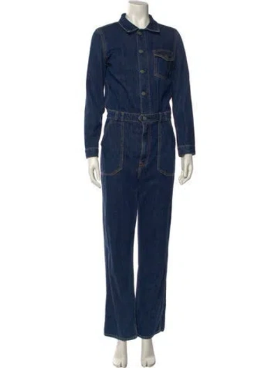 Pre-owned Grlfrnd Jumpsuit In Blue