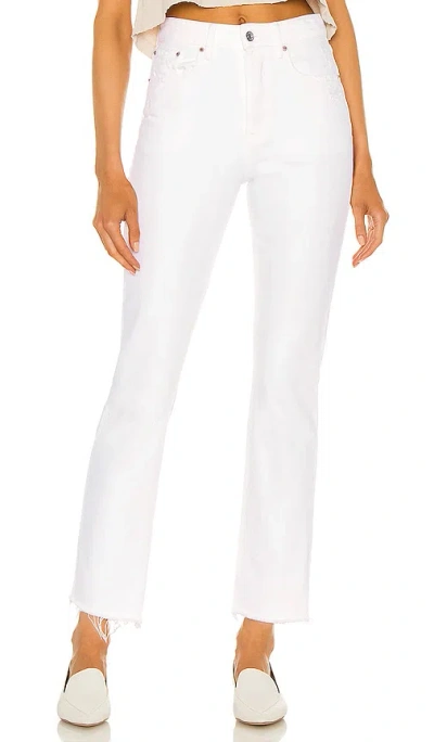Grlfrnd Karolina High Rise Straight Crop Jeans In Brentwood