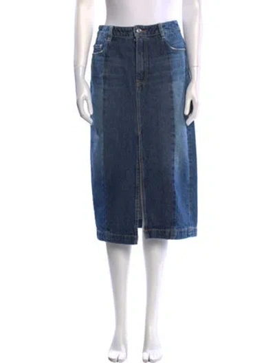 Pre-owned Grlfrnd Knee-length Skirt In Blue