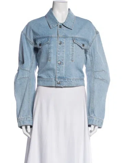 Pre-owned Grlfrnd Lacy Denim Jacket In Blue
