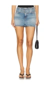 Grlfrnd Laurie Belted Mini Skirt In Blue