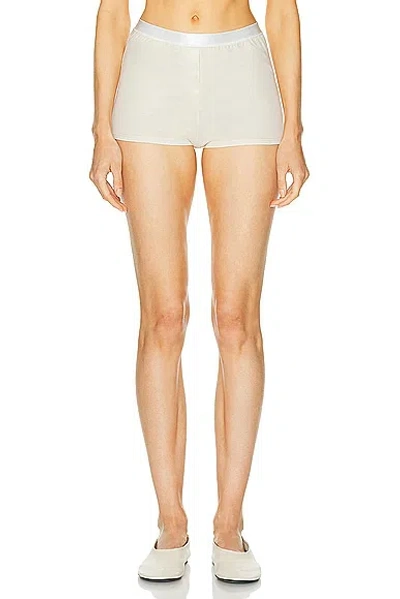 Grlfrnd Layering Jersey Shorts In Birch Beige