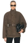 Grlfrnd Logan Jacket In Brown