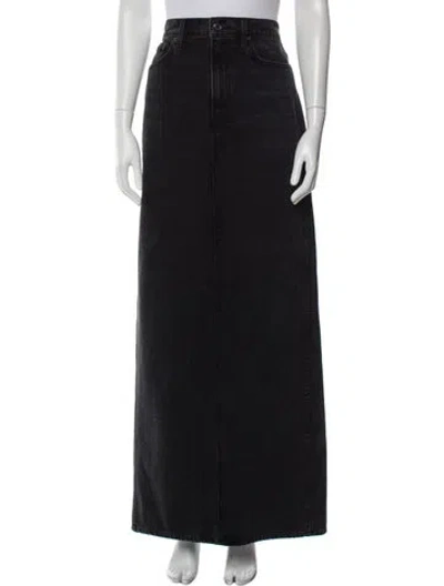 Pre-owned Grlfrnd Long Skirt In Black