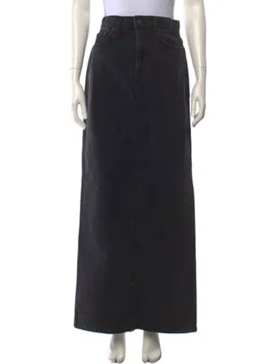 Pre-owned Grlfrnd Long Skirt In Black