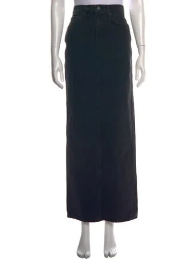 Pre-owned Grlfrnd Long Skirt In Black