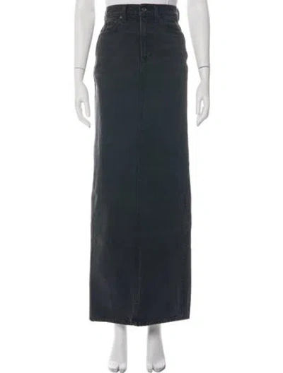 Pre-owned Grlfrnd Long Skirt In Black