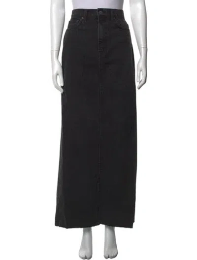 Pre-owned Grlfrnd Long Skirt In Black