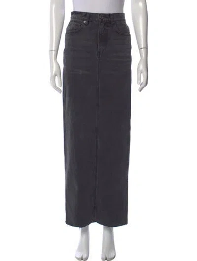 Pre-owned Grlfrnd Long Skirt In Gray