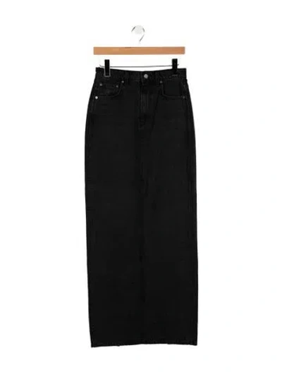 Pre-owned Grlfrnd Long Skirt W/ Tags In Black