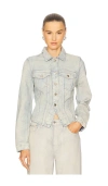 Grlfrnd Louise Jacket In Blue