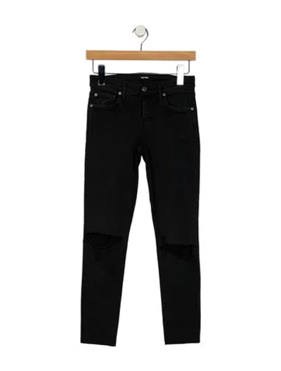 Pre-owned Grlfrnd Low-rise Skinny Leg Jeans In Black