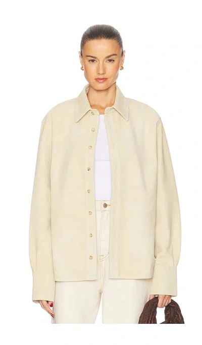 GRLFRND MAE SUEDE SHIRT