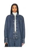 Grlfrnd Mae Oversized Button Down In Lake Tahoe
