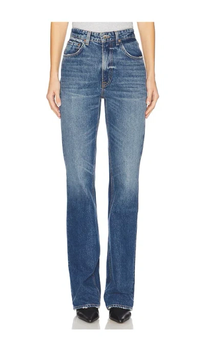 Grlfrnd Melanie High Rise Boot Cut Jeans In Los Feliz