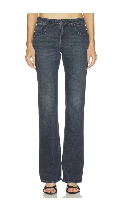 Grlfrnd Melanie Low Rise Boot Cut In Black