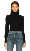 Grlfrnd Merino Wool Turtleneck Sweater In Black