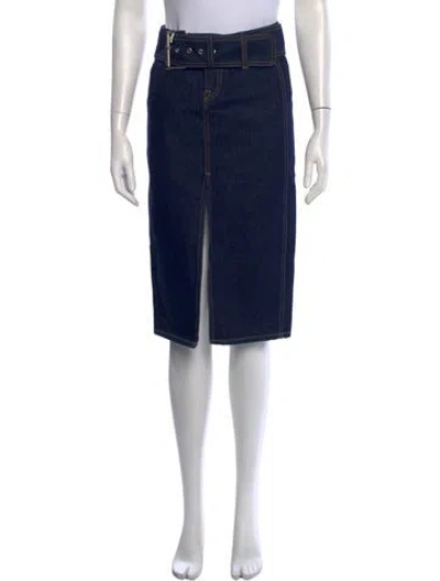 Pre-owned Grlfrnd Midi Length Skirt W/ Tags In Blue
