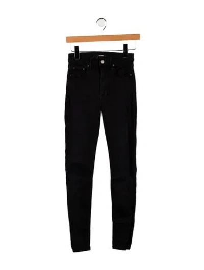 Pre-owned Grlfrnd Mid-rise Skinny Leg Jeans In Black
