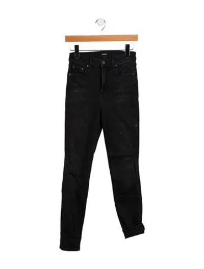 Pre-owned Grlfrnd Mid-rise Skinny Leg Jeans In Blue